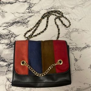 Multicolored shoulder bag